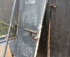 steel shed door+frame