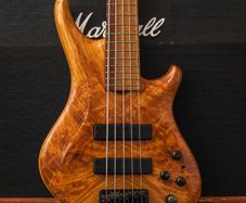 Roscoe SKB3005 5 String Bass - Natural