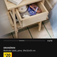 Brand New IKEA bedside locker