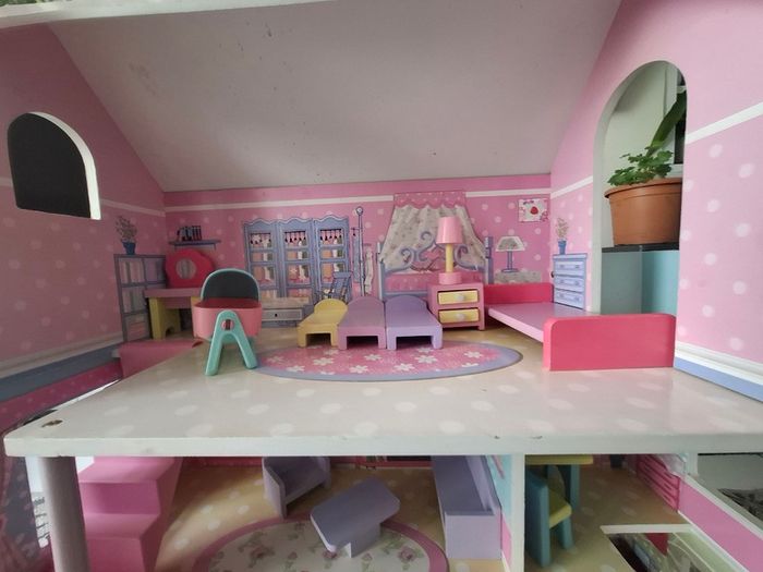 Wooden dolls house