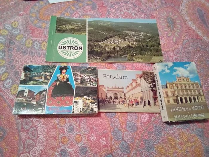vintage europe post card and photo books x 4
