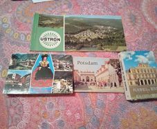 vintage europe post card and photo books x 4