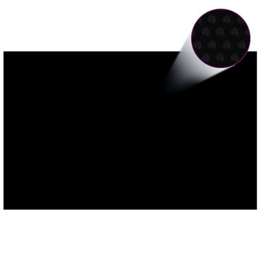 Floating PE Solar Pool Film 800x500 cm Black and Blue