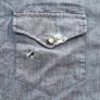 Canali Pearl Snap Button Silk Shirt Mens Extra Large XL Image 4