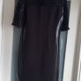 KDK London Black bodycon dress with lace detail Sz 12UK Image 2