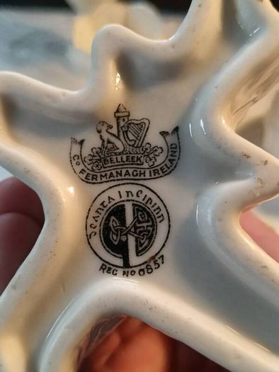 5 PCS Vintage Belleek Pottery