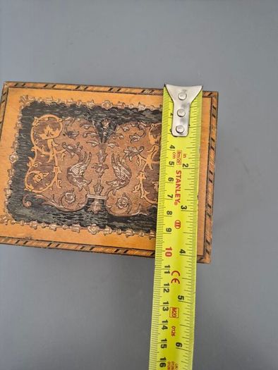 Vintage  Wooden Musical Jewellery Trinket Box