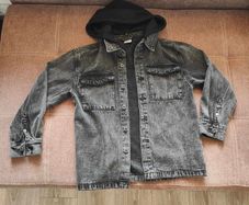 Hooded Denim Overshirt, CHAPTER Young, 134-140cm