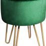 Velvet Dressing Table Stool, Round Vanity Stool with Storange, Bedroom Ottoman Stool with Metal Legs for Home Living Room Fitting Room Bedroom MULTIPLE COLOURS AVAILABLE (FREE POSTAGE) Image 3
