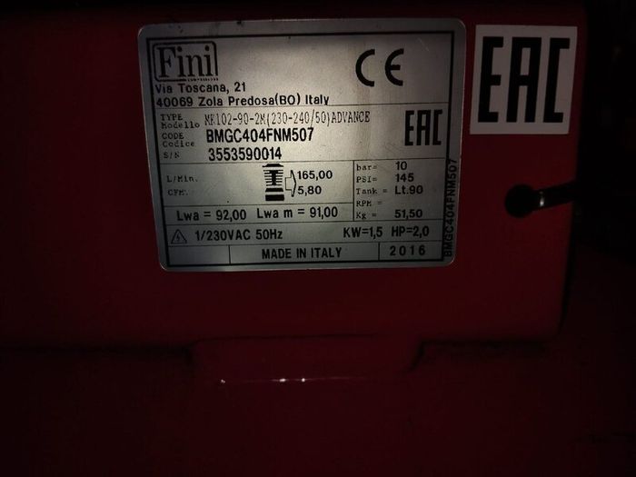 Fini Advanced 100L Belt-Driven Air Compressor  2H