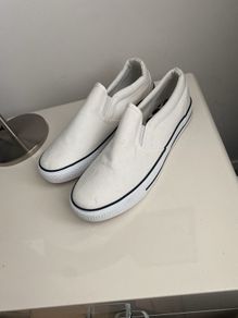 Trainers White Slip on