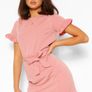 Brand new Frill sleeve pink mini dress Image 2