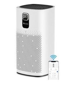 Proscenic A9 Air Purifier, for Home 90SqM with H13 True HEPA Filter, CADR 460m/h, Timer, Auto Mode, Sleep Mode, PM2.5 Display, Filter Change Reminder, Air Filter for Allergies, Dust and Pollen