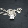 925 Sterling Silver Pendant with chain 3,2g L-18" Image 6