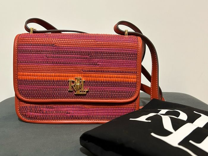 Ralph Lauren Striped Leather Bag