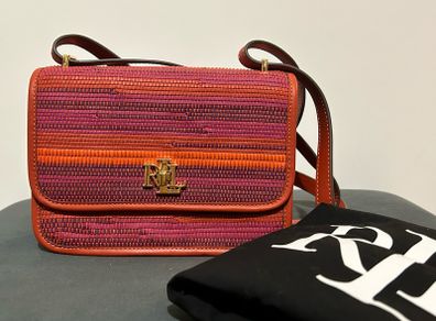 Ralph Lauren Striped Leather Bag