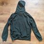 Men's Olive Green Pullover Fleece Hoodie Image 2