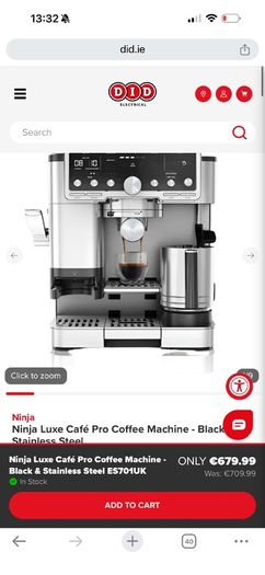 Brand New Ninja Luxe Cafe ES701