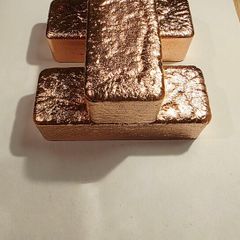 1kg Hand Poured Copper Bars