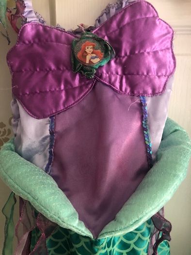 3 Little Mermaid Disney Costume 3-5 5-7 & 8-10 years