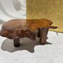 Unique Solid Live Edge Tree Slab Coffee Table Rustic Hardwood Image 2