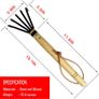 Hand Rake,Portable Digging Tool Mini Steel Rake For Garden Transplanting Tool Image 3