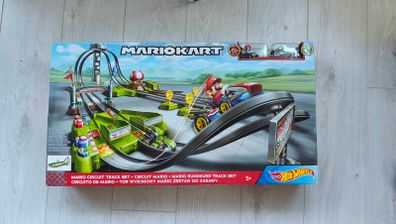 Hot Wheels Mariokart Mario Circuit Lite Track Set super mario power