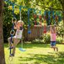 Ninja Line Kids 10m 9-piece Slackline Set with 2 Gym Rings 3-in-1 Swing 2 Climbing Bars for 3-8 Years Multicolored Image 3
