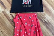 Lipsy pug Christmas pjs age 11-12