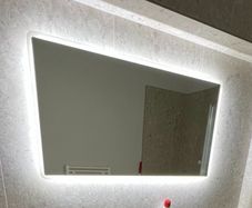 Rectangular Heated Bathroom Mirror with Led Lights 1200 x 600