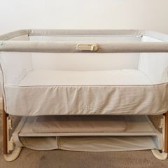 Mamas & Papas Lua Bedside Crib - Fawn