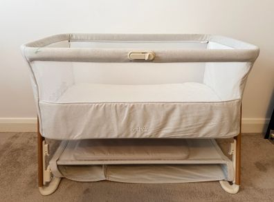 Mamas & Papas Lua Bedside Crib - Fawn
