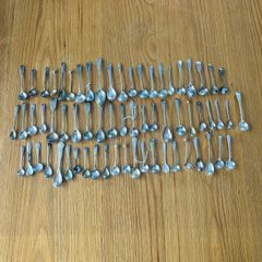 Antique Small Condiment Spoons x 66