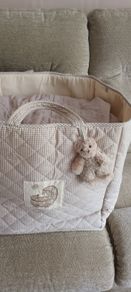 Beautiful Large Quilted Nappy/Storage Bag.