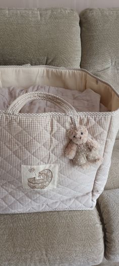 Beautiful Large Quilted Nappy/Storage Bag.