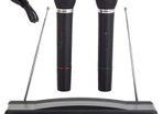 New Karaoke Set With 2 Pcs Wireless Microphone Station Player Music Party #1233