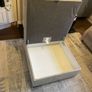 Grey footstool with storage Image 6