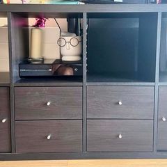 Shelving unit with 4 inserts
