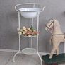 L'HOTEL PARIS' Washbasin Shabby Chic Washbasin Antique Enamel Vintage Image 3