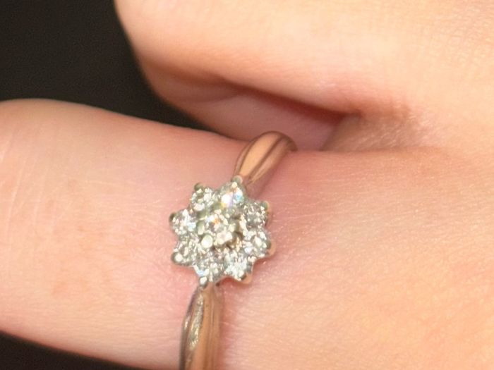 Diamond Ring Authentic with Receipt Good Condition