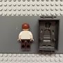 lego Star Wars sw0714 Han Solo minifigure- White Shirt with Wrinkles on Front, Dark Brown Legs, Smooth Hair Image 2