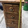 Solid wood bamboo and rattan weave 4 drawer chest of drawers Image 2