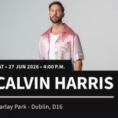 2 tickets Calvin Harris