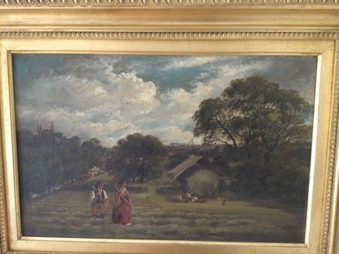 Art- Original Oil on Canvas 19th Cent.