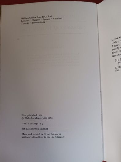 Malcolm Muggeridge/ Chronicles of Wasted Time/ The Green Stick/1972
