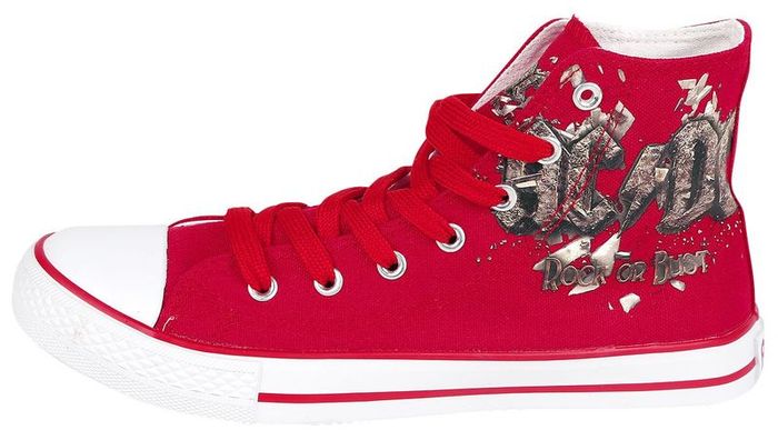 Official AC/DC Hi Top Sneakers in Size 11 (Brand New & Boxed)