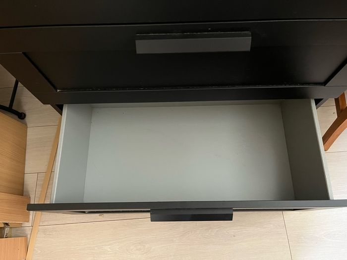 2 x IKEA BRIMNES 3-drawer chest in black