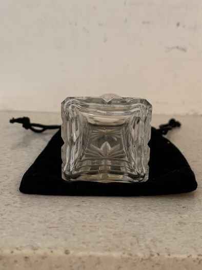 Antique Czech Crystal Perfume Bottle 1930s