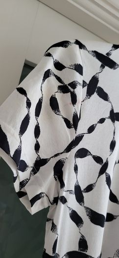 HELMUT LANG monochrome side ties tee Sz S (Fit 8-10UK) - Rrp 225 (New)