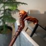Unique Handmade Walking Stick, Skull Handle, Never Used Image 4